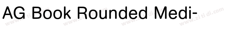 AG Book Rounded Medi字体转换